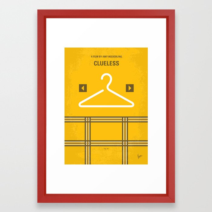 No331 My Clueless minimal movie poster Framed Art Print by ...