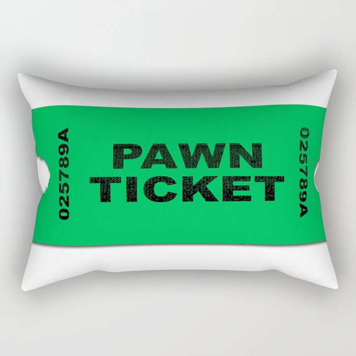 Pawn Ticket Rectangular Pillow