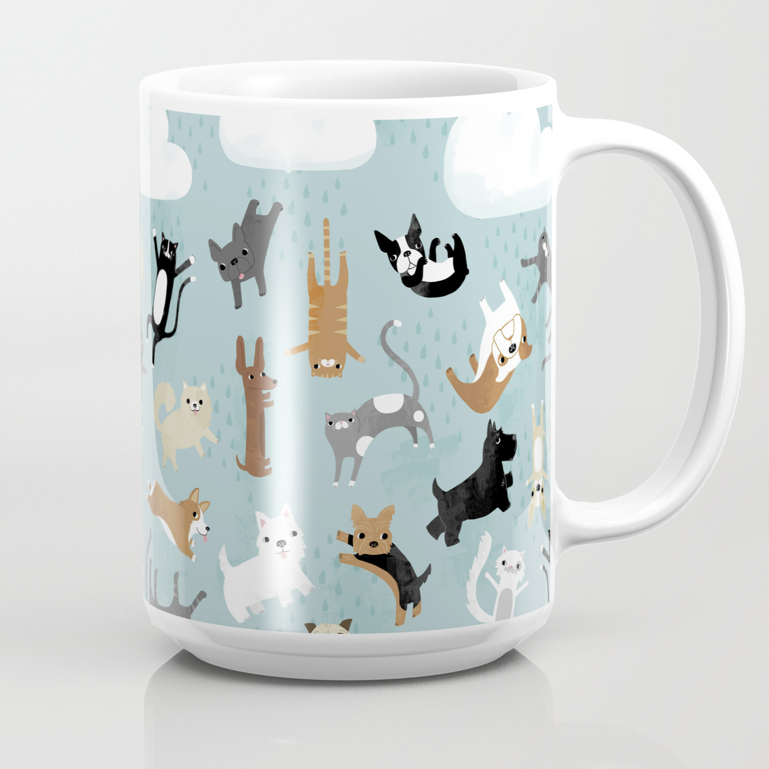Raining Cats Dogs Coffee Mug By Annewashere Society6