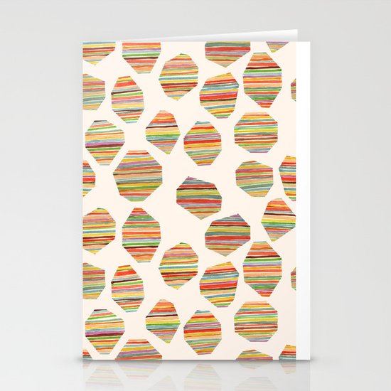 watercolor geometric lines Stationery Cards