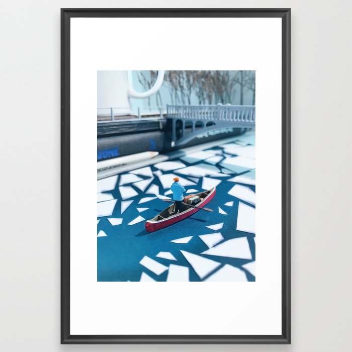 Frozen Winter Framed Art Print