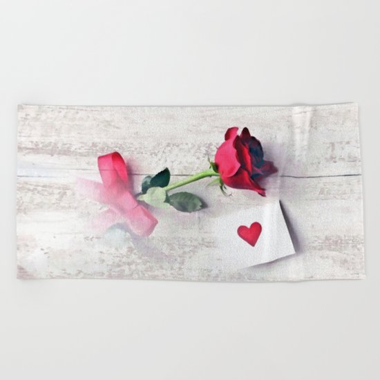 I love you Beach Towel
