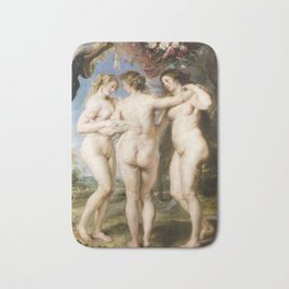 The Three Graces by Peter Paul Rubens, 1635 Bath Mat | Peter, Vintage, 3, Rubens, Gift, Women, Ladies, 17Thcentury, Female, Oil 