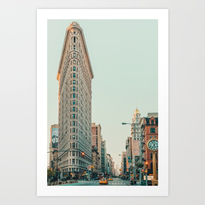 Flatiron at Sunrise - New York City, Architecture, Travel Photography Art Print