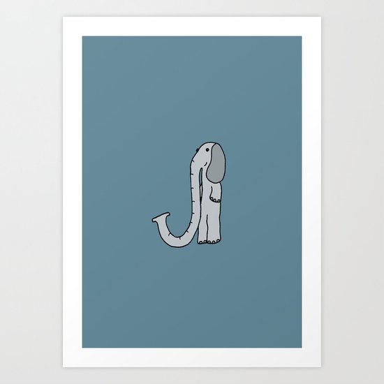 Letter J Art Print