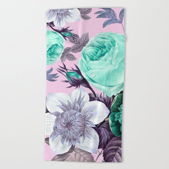 Blushing Bloom Beach Towel