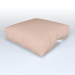 Pale Pastel Pink Solid Color Hue Shade 3 - Patternless Outdoor Floor Cushion