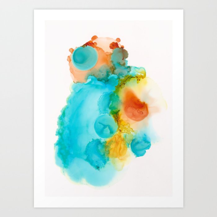 Anatomical Heart Abstract Art Print