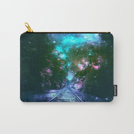train tracks Next Stop Anywhere bright Carry-All Pouch