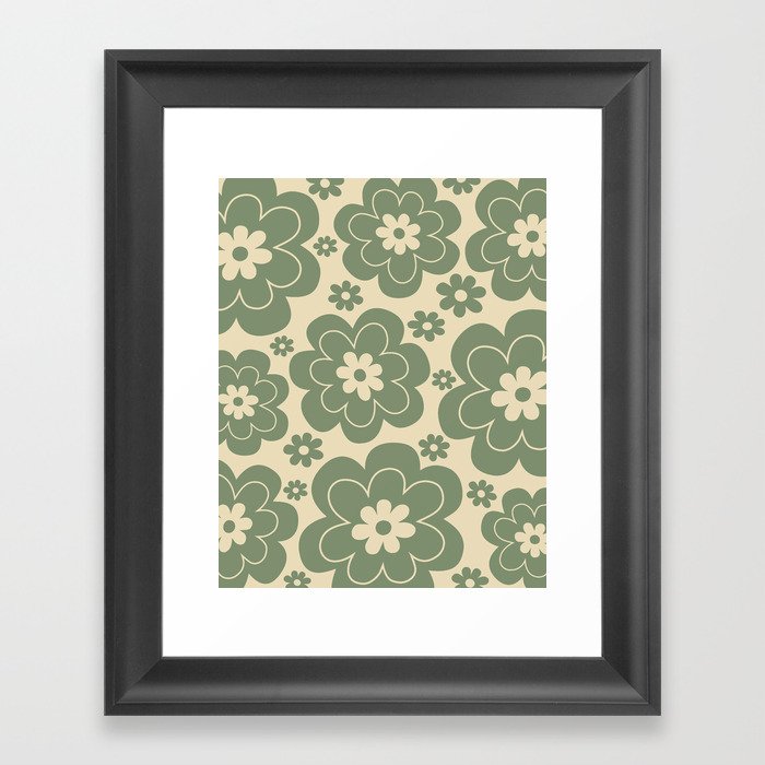 Flower Pattern 612 Framed Art Print