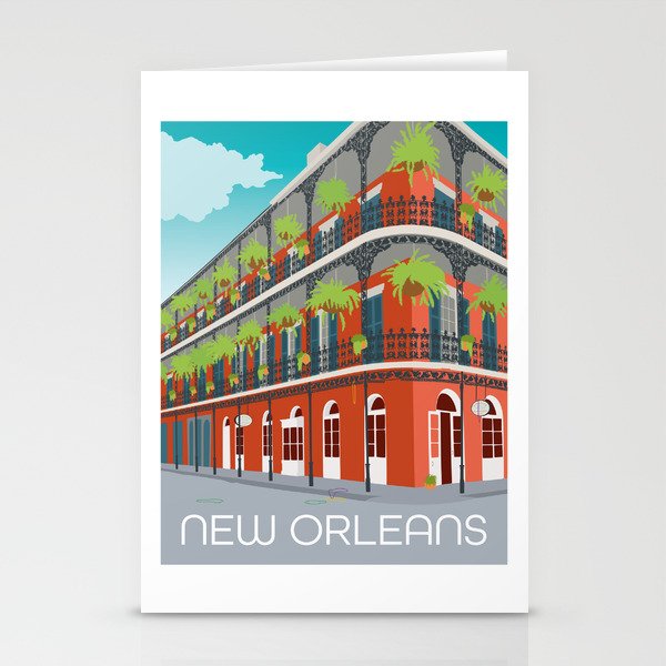 New Orleans Louisiana Stationery Cards