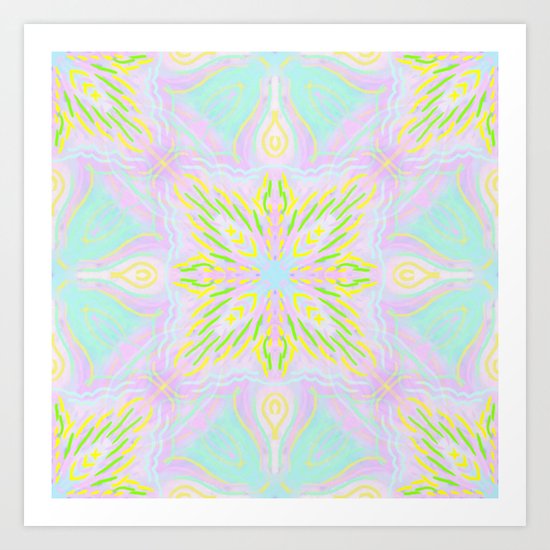 Marokkoko Yellow Mint Art Print