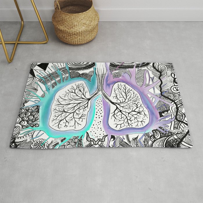 Blooming of the lungs Rug