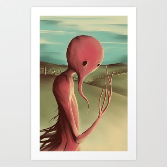 Waiting for the harvest Art Print