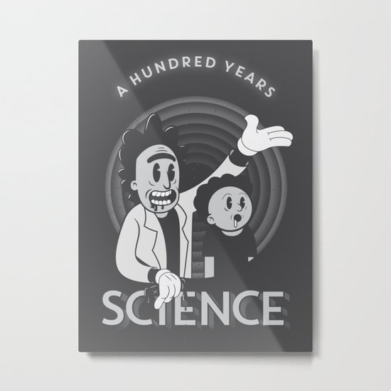 A HUNDRED YEARS SCIENCE Metal Print