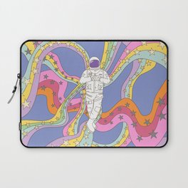 retro boho rainbow astronaut  Laptop Sleeve