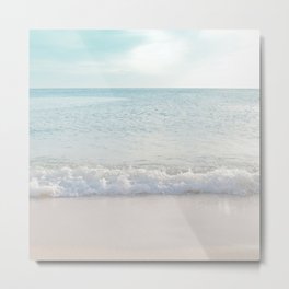 Soft Pastel Ocean Waves Dream #3 #wall #decor #art #society6 Metal Print