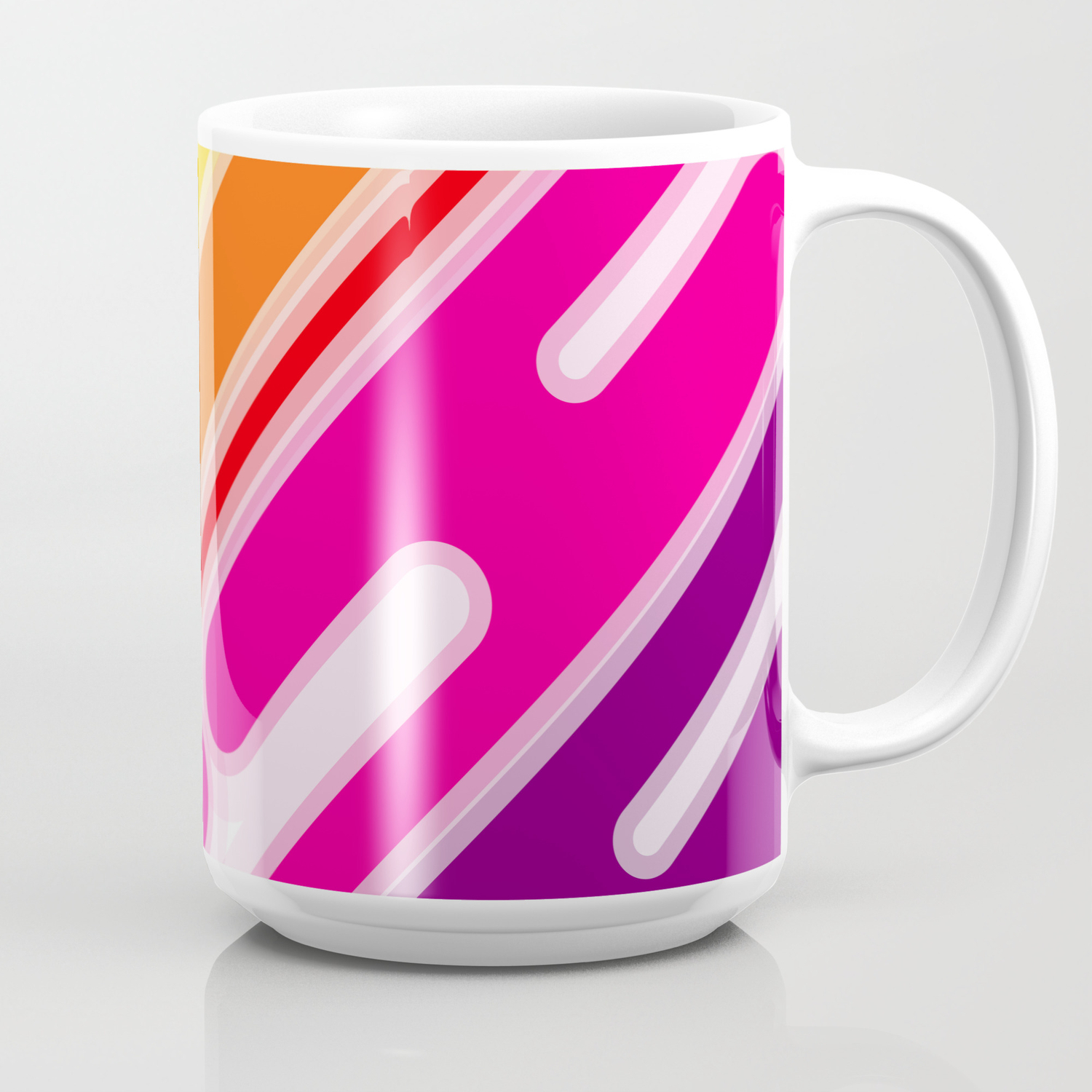 Abstract Color Bubble Blob Background Art Coffee Mug By