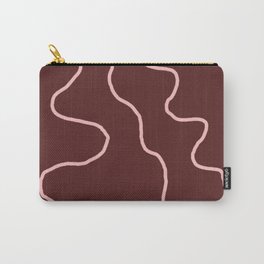 Burgundy and Pink Avant-Garde  Carry-All Pouch