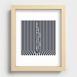The Barcode Dance Recessed Framed Print