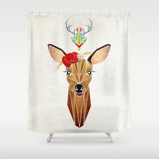 biche oh ma biche ! Shower Curtain