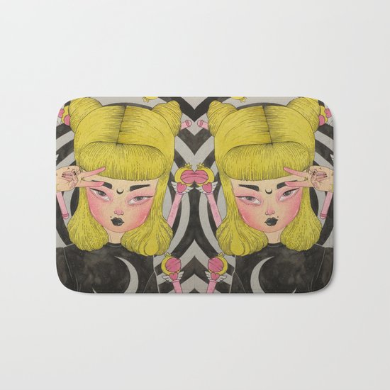 Black Moon Bath Mat