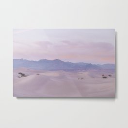 Pink Desert Sunset Metal Print