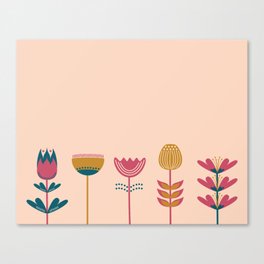 Flower Garden (Zest) Canvas Print