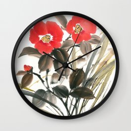Camellia for Marlene Wall Clock