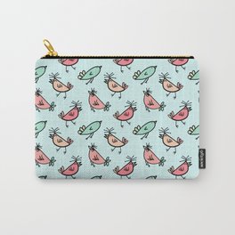 Simple Colorful Birds Carry-All Pouch