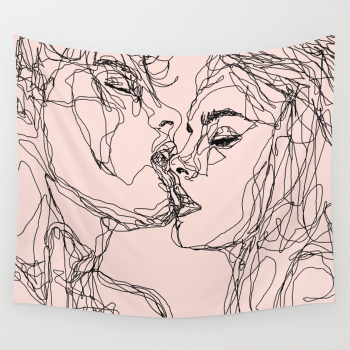 kiss more often Wall Tapestry