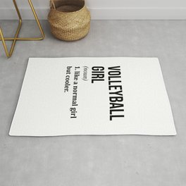 Volleyball Girl Funny Quote Rug