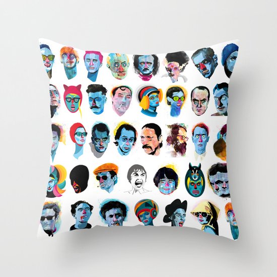 Heads Throw Pillow
