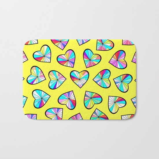 Hearts of glass II Bath Mat