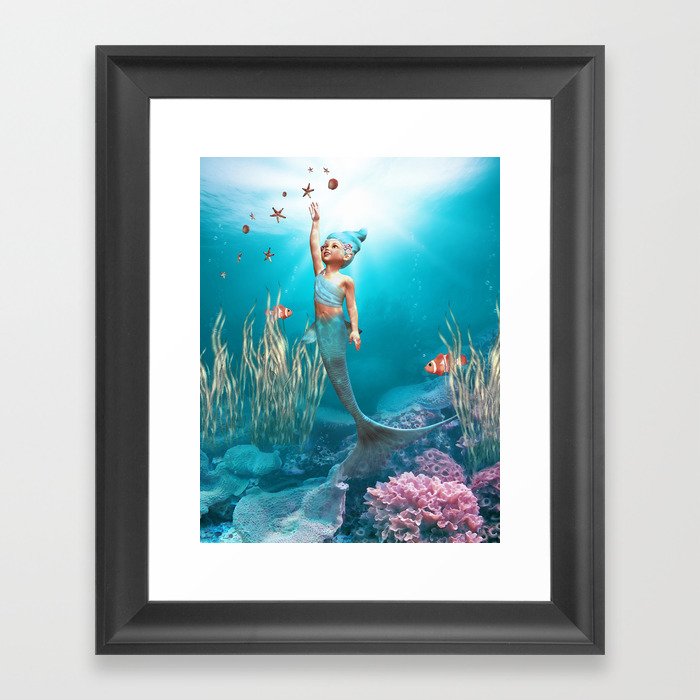 Little Mermaid Framed Art Print