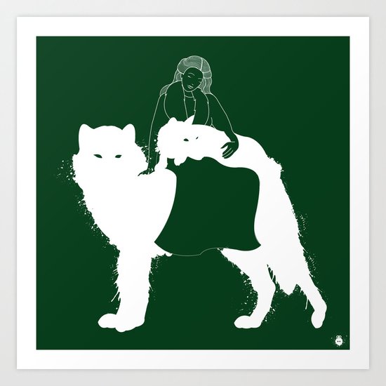 Mother of Wolves Art Print