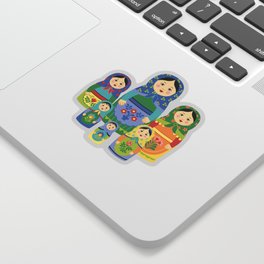 Russian Nesting Dolls Sticker