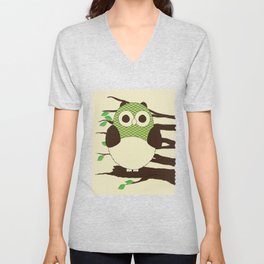 Howl Owl V Neck T Shirt