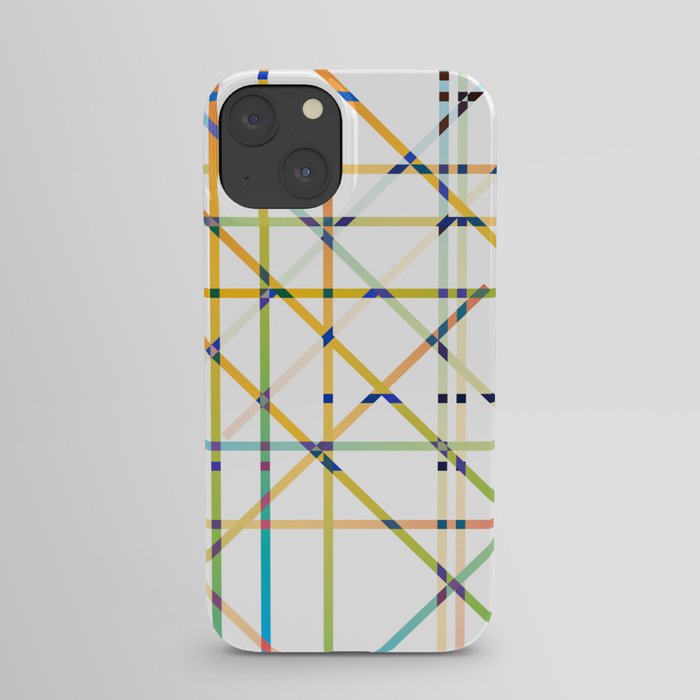 GRID INTERSECTIONS IN COLOUR. iPhone Case