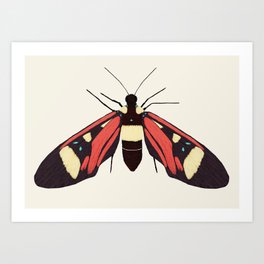  red butterfly Art Print