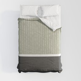 Linen Sage and Gray Comforter