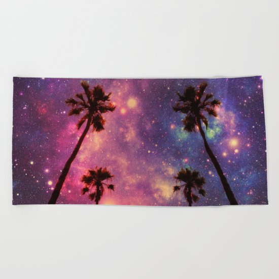 magical palms Beach Towel
