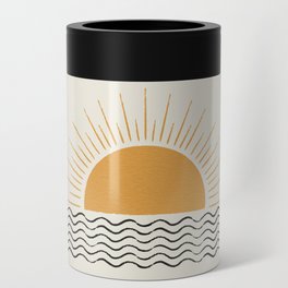 Sunrise Ocean -  Mid Century Modern Style Can Cooler