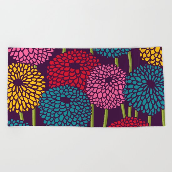Full of Chrysanth Beach Towel