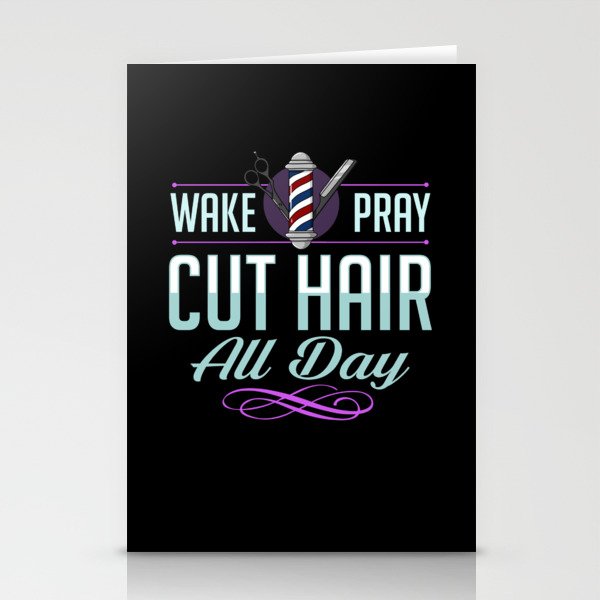 Barber Hair Stylist Hairdresser Barbershop Salon Stationery Cards