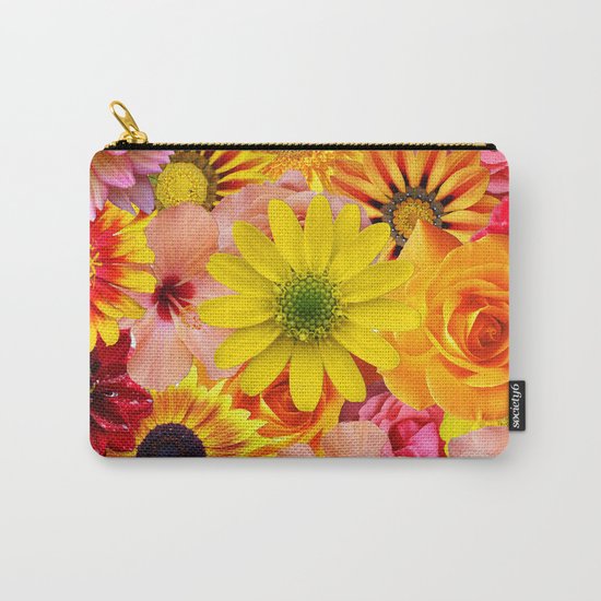 ORANGE FLOWERS Carry-All Pouch