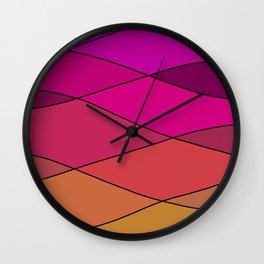 Warm Gradient Twist Wall Clock
