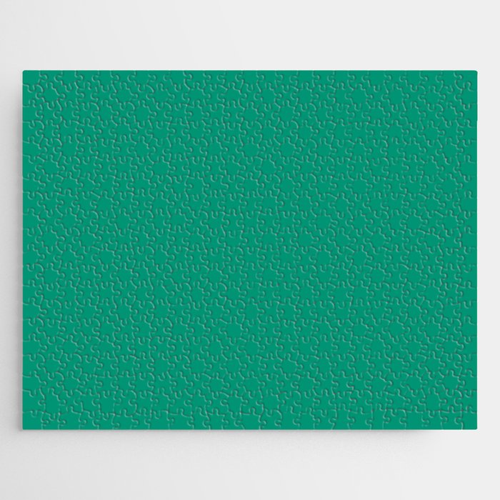 Emerald Simple Modern Collection Jigsaw Puzzle