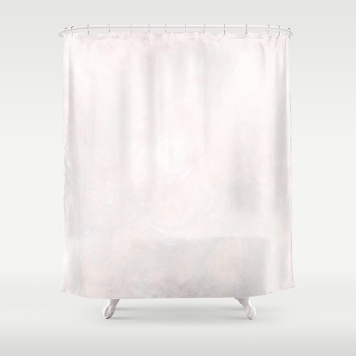 Soft beige white Shower Curtain