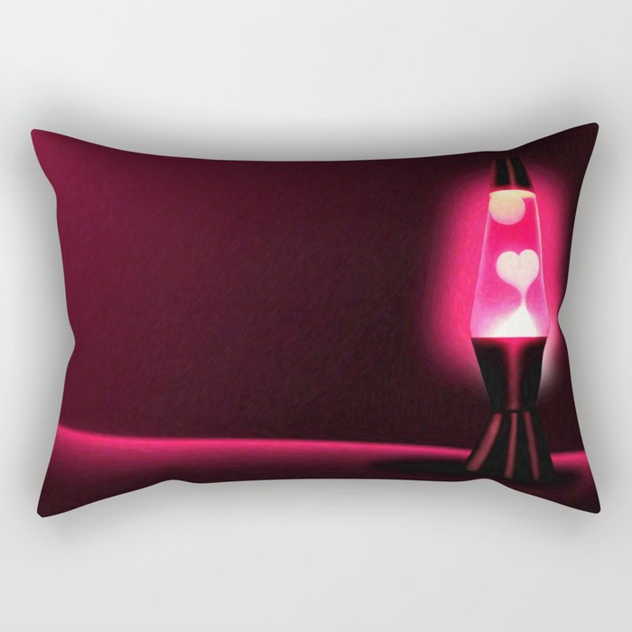 Lava Lamp Love Rectangular Pillow